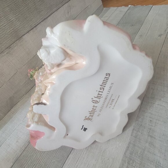 Franklin Mint Father Christmas Santa Claus Ceramic Figurine - Picture 9 of 10